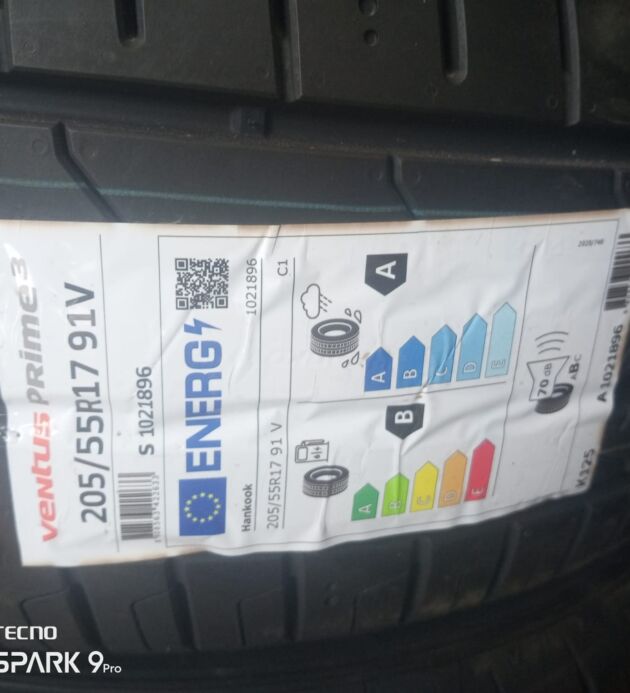 205/55R17 HANKOOK