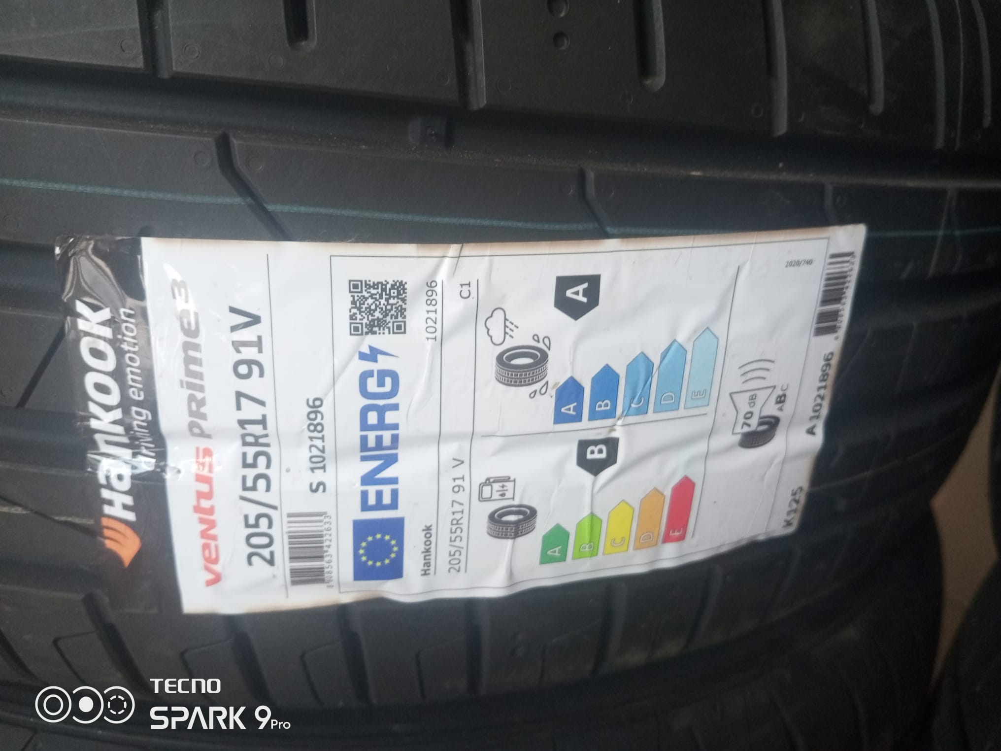 205/55R17 HANKOOK